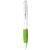 Bullet Stylo bille avec corps blanc et grip coloré Nash blanc/citron_vert