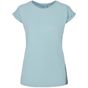 Build Your Brand Ladies Extended Shoulder Tee ocean_blue