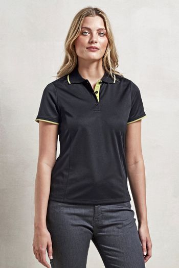 Image produit Polo Coolchecker® contrasté pour femme