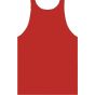 Bella Unisex jersey tank red
