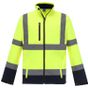 yoko Veste softshell haute visibilité hi_vis_yellow/navy