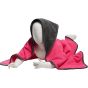 A&R Serviette à capuche pour bébé Babiezz® Pink / Graphite / Graphite