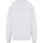 Build Your Brand Ladies Fluffy Zip Hoody White