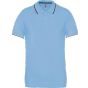 Kariban Polo maille piquée manches courtes homme sky_blue/navy/white