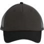 K-up Casquette Trucker - 5 panneaux earth_brown/black/dark_grey