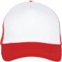 K-up Casquette trucker - 5 Panneaux white/red
