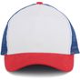K-up Casquette Trucker - 5 panneaux white/french_red/reflex_blue