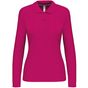Kariban Polo manches longues femme fuchsia
