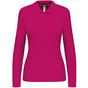 kariban Polo manches longues femme fuchsia