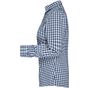 James&Nicholson Ladies´ Checked Blouse navy/white