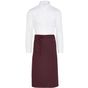 SG Accessories - Bistro Rome - Medium Length Bistro Apron with Pocket burgundy