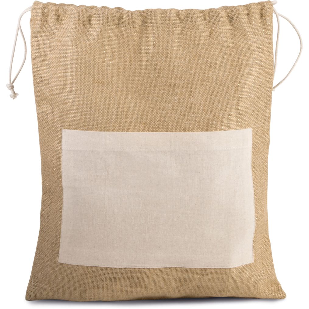 Sac en toile de jute avec cordelettes Kimood