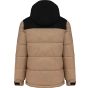 Kariban Parka matelassée à capuche bi-ton unisexe wet_sand/black