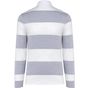 Kariban Polo rayé manches longues unisexe oxford_grey/white_stripes