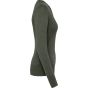 Kariban Pull col V femme green_marble_heather