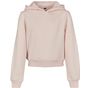 Build Your Brand Girls Cropped Sweat Hoody pink