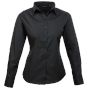 Premier Chemisier popeline à manches longues pour femme black