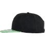 Result Bronx Glitter Flat Peak Snapback Cap black/green