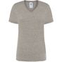 JHK Regular lady comfort v-neck grey_melange