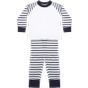 Larkwood Children's Striped Pyjama navy_stripe