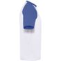 fruit of the loom Shortsleeve Baseball T white/royal