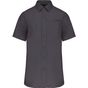 Kariban Chemise popeline manches courtes zinc