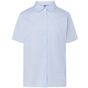 JHK Oxford shirt short sleeves lady sky_blue