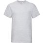 fruit of the loom Valueweight V-Neck T - gris_chine - 3XL