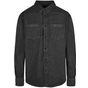 Build Your Brand Denim Shirt black_washed