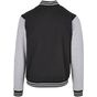 Build Your Brand Basic Basic College Jacket black/heather_grey