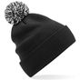 Beechfield Bonnet Snowstar® recyclé black/white