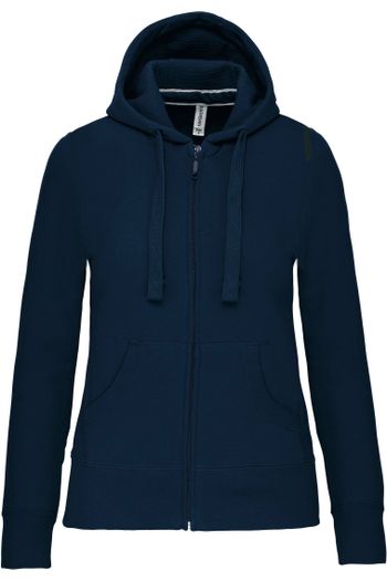 sweat-shirt zippé capuche femme