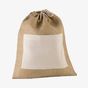 Kimood Sac en toile de jute avec cordelettes