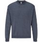 fruit of the loom Classic set-in sweat heather navy