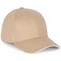 k-up Casquette avec sandwich contrasté - 6 panneaux beige/white