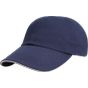 Result Heavy brushed cotton low profile cap navy/white