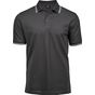 Tee Jays Luxury stripe stretch polo dark_grey/white