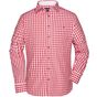 James&Nicholson Men´s Traditional Shirt red/white