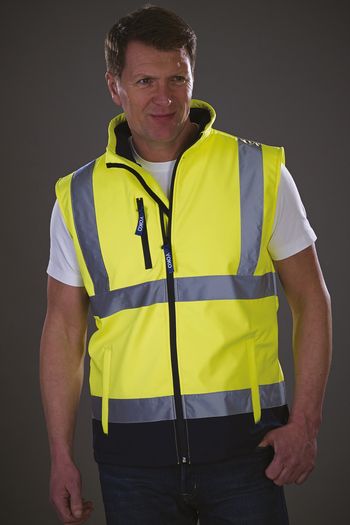Image produit Bodywarmer softshell haute visibilité