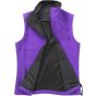 Result Womens printable softshell bodywarmer purple/black