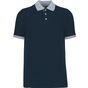 Kariban Polo piqué bicolore homme - navy/oxford_grey - L