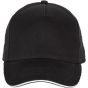 K-up Casquette - 5 panneaux black/white