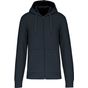 Kariban Sweat-shirt à capuche écoresponsable à fermeture zippée homme navy