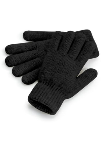Image produit Gants confortables à revers en maille côtelée