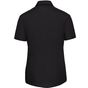 Russell Collection Ladies’ short sleeve classic polycotton poplin shirt black