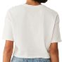 Bella + Canvas Women's garment dye cropped tee vintage_white