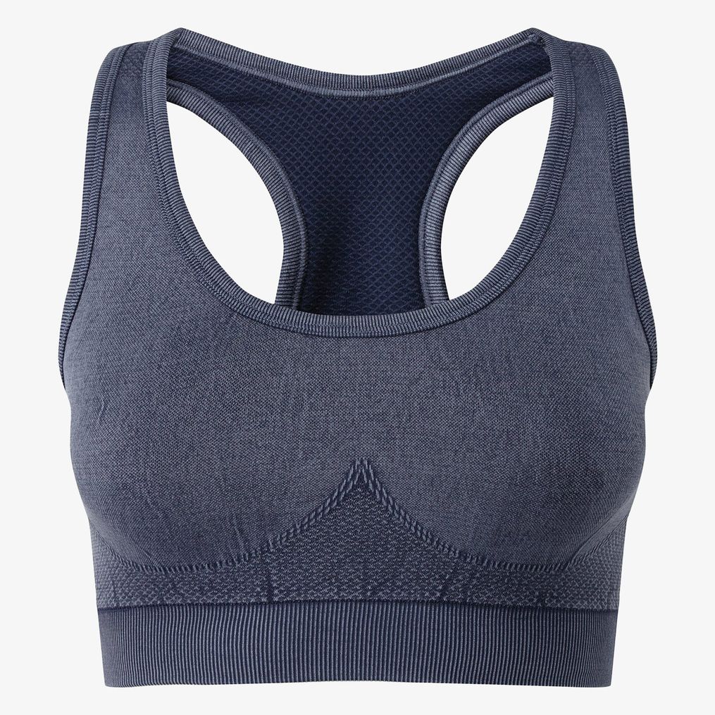 Brassière femme Tridri® sans couture. Aspect denim. TriDri