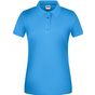 James&Nicholson Ladies´ Bio Workwear Polo aqua