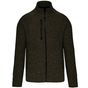 Kariban Veste zippée chinée homme dark_khaki_melange