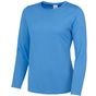 awdis just cool Girlie long sleeve cool T - sapphire_blue - L